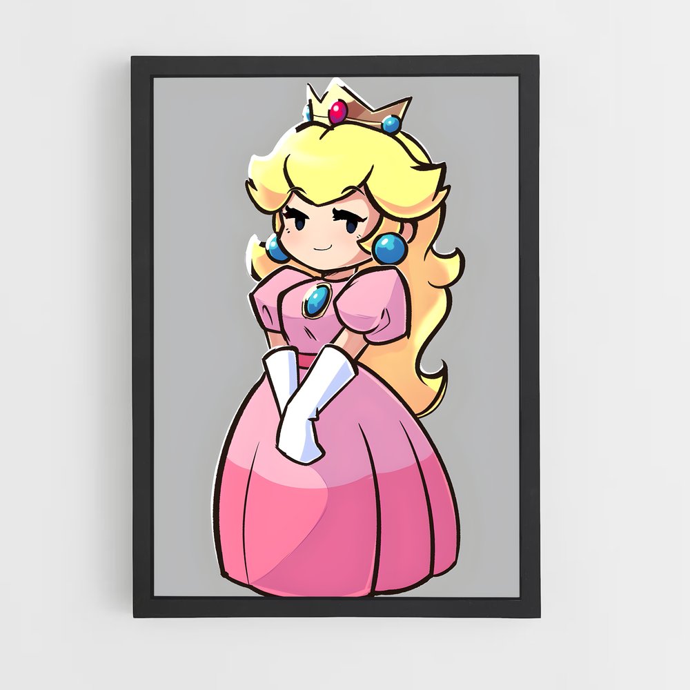 Poster Peach Power – affiche Mario (vue 2)